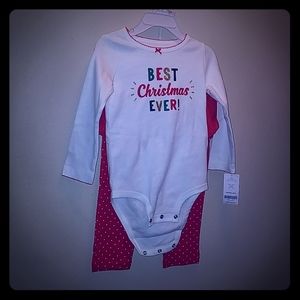 Carter's infant girl's outfit set